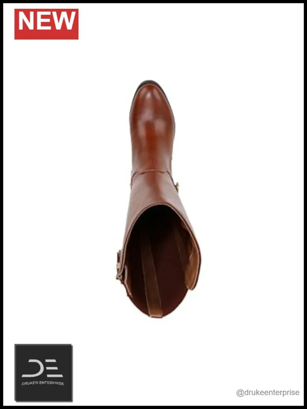 Over-the-Knee Riding Boots with Buckle Detail
